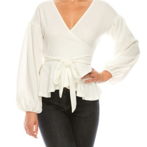 Tops - Wrap Tie Blouse